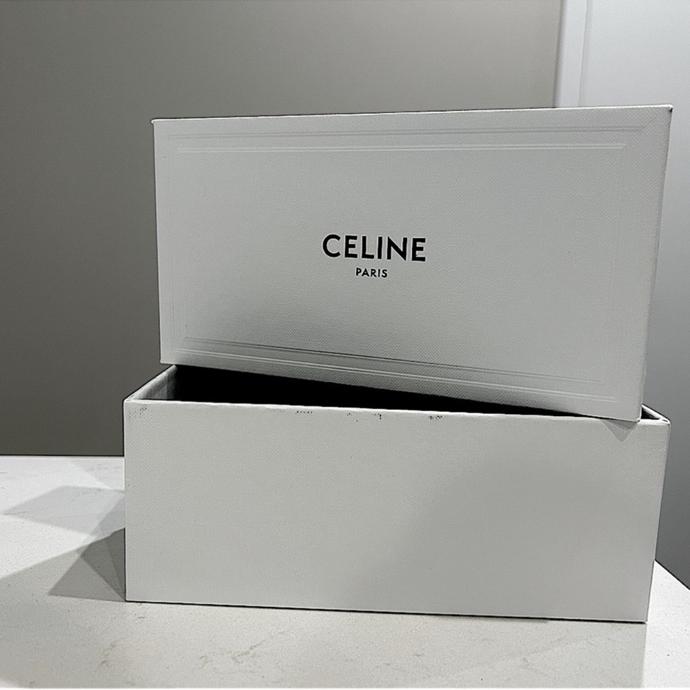 Celine Authentic Gift Jewellery Sunglasses Box Empty EUC Black White Storage